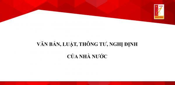 Văn bản, luật, thông tư, nghị định của Nhà nước