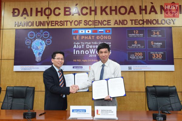 ĐHBK Hà Nội và Advantech Vietnam “bắt tay” khởi động cuộc thi “Phát triển Ứng dụng (Advantech) AIoT Developer InnoWorks 2019”