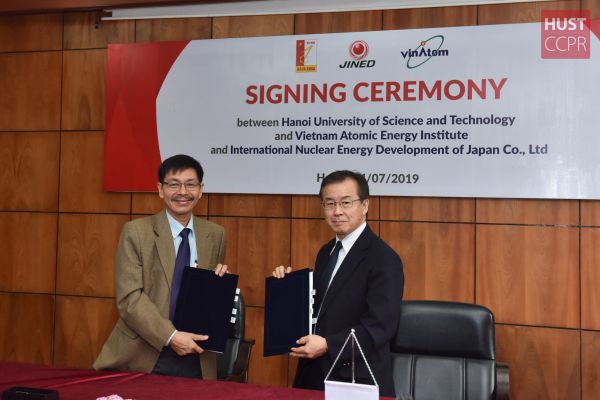 Trường ĐHBK Hà Nội hợp tác với Công ty JINED (Nhật Bản)  và Viện Năng lượng Nguyên tử Việt Nam