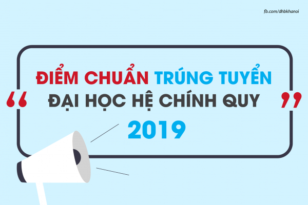 Điểm chuẩn trúng tuyển Đại học Bách khoa Hà Nội hệ Chính quy năm 2019