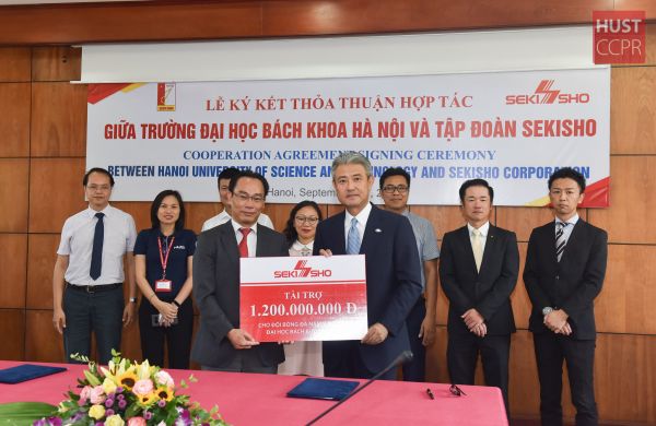 Lễ ký kết thoả thuận hợp tác giữa Đại học Bách khoa Hà Nội và Công ty SEKISHO (Nhật Bản)