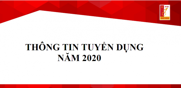 Thông báo Tuyển dụng năm 2020