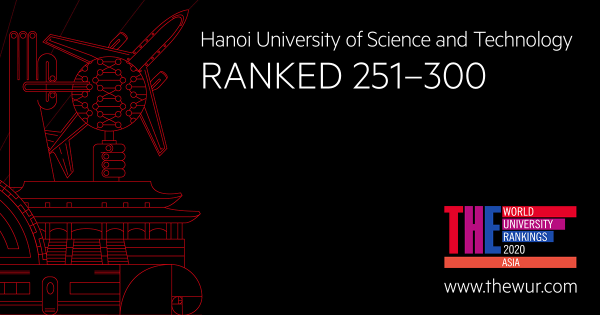 THE Asia University Rankings 2020 ranked HUST top 300 best universities in Asia