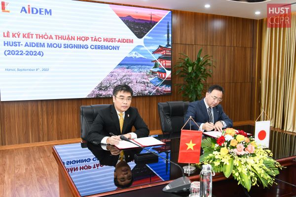 Bách khoa Hà Nội tiếp tục ký thỏa thuận hợp tác với công ty cổ phần AIDEM