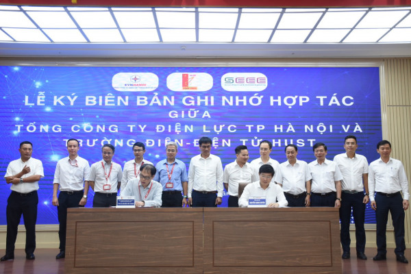 Trường Điện – Điện tử, ĐHBK Hà Nội ký thoả thuận hợp tác toàn diện với Tổng công ty Điện lực Hà nội