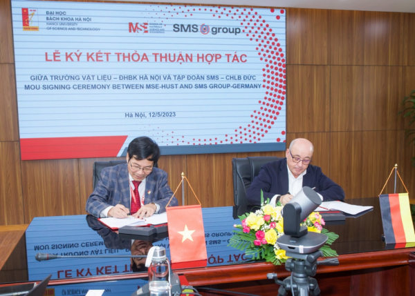 Trường Vật liệu, ĐHBK Hà Nội ký thoả thuận hợp tác về đào tạo và NCKH với Tập đoàn SMS