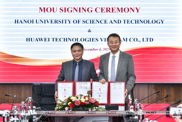 Bách khoa Hà Nội và Tập đoàn Huawei hợp tác trong giáo dục và phát triển nhân tài. 