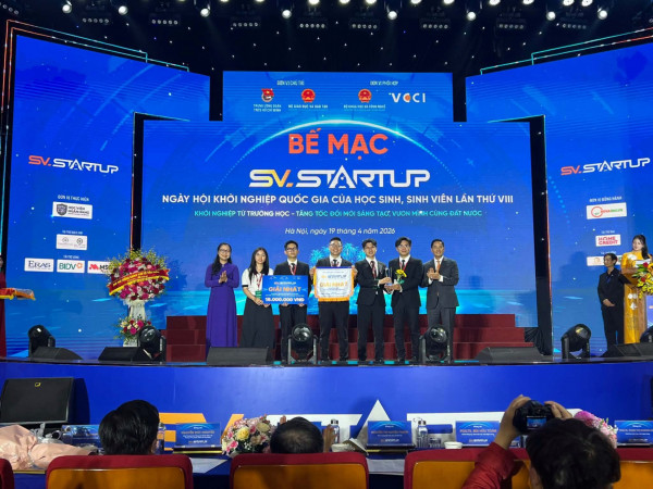 VietMedX³ tỏa sáng với ngôi vị Quán quân tại Ngày hội Khởi nghiệp quốc gia của học sinh, sinh viên lần thứ VIII năm 2026