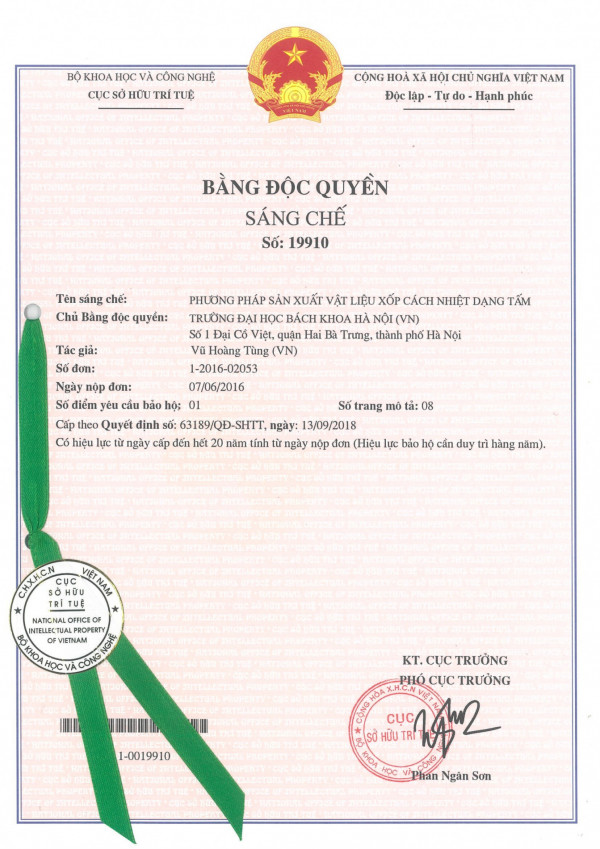 VẬT LIỆU XỐP CÁCH NHIỆT ≥ 99% αAl2O3 VÀ PHƯƠNG PHÁP SẢN XUẤT VẬT LIỆU NÀY