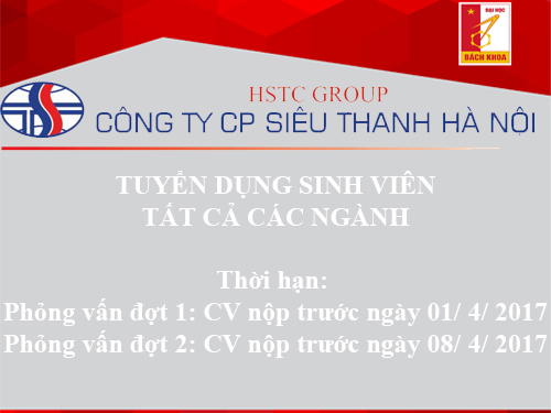 Công ty Siêu Thanh tuyển dụng sinh viên tất cả các ngành