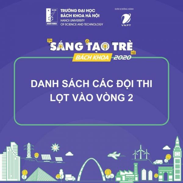 Thông báo kết quả xét Vòng 1 - Cuộc thi Sáng tạo trẻ Bách Khoa 2020