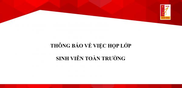 Thông báo về việc họp lớp sinh viên toàn trường