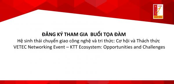 Mời đăng ký tham gia Buổi tọa đàm 