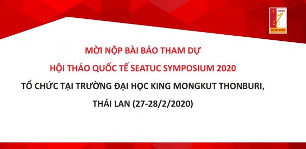 Mời nộp bài báo tham dự Hội nghị SEATUC SYMPOSIUM 2020