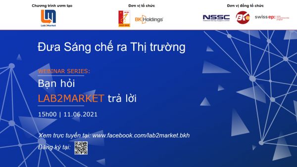 Webinar: Lab2Market, đưa sáng chế ra thị trường