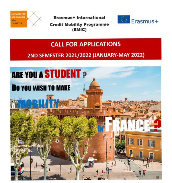 Thông báo học bổng trao đổi sinh viên & cán bộ với Trường Đại học Perpignan Via Domita (CH Pháp)