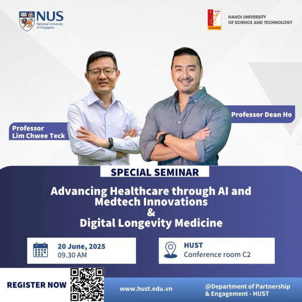 Chuỗi Chương Trình Seminar Khoa Học của 02 Giáo sư NUS tại HUST
