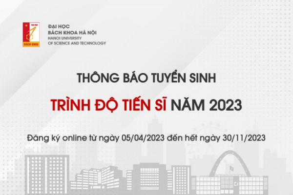 Thông báo tuyển sinh trình độ Tiến sĩ năm 2023