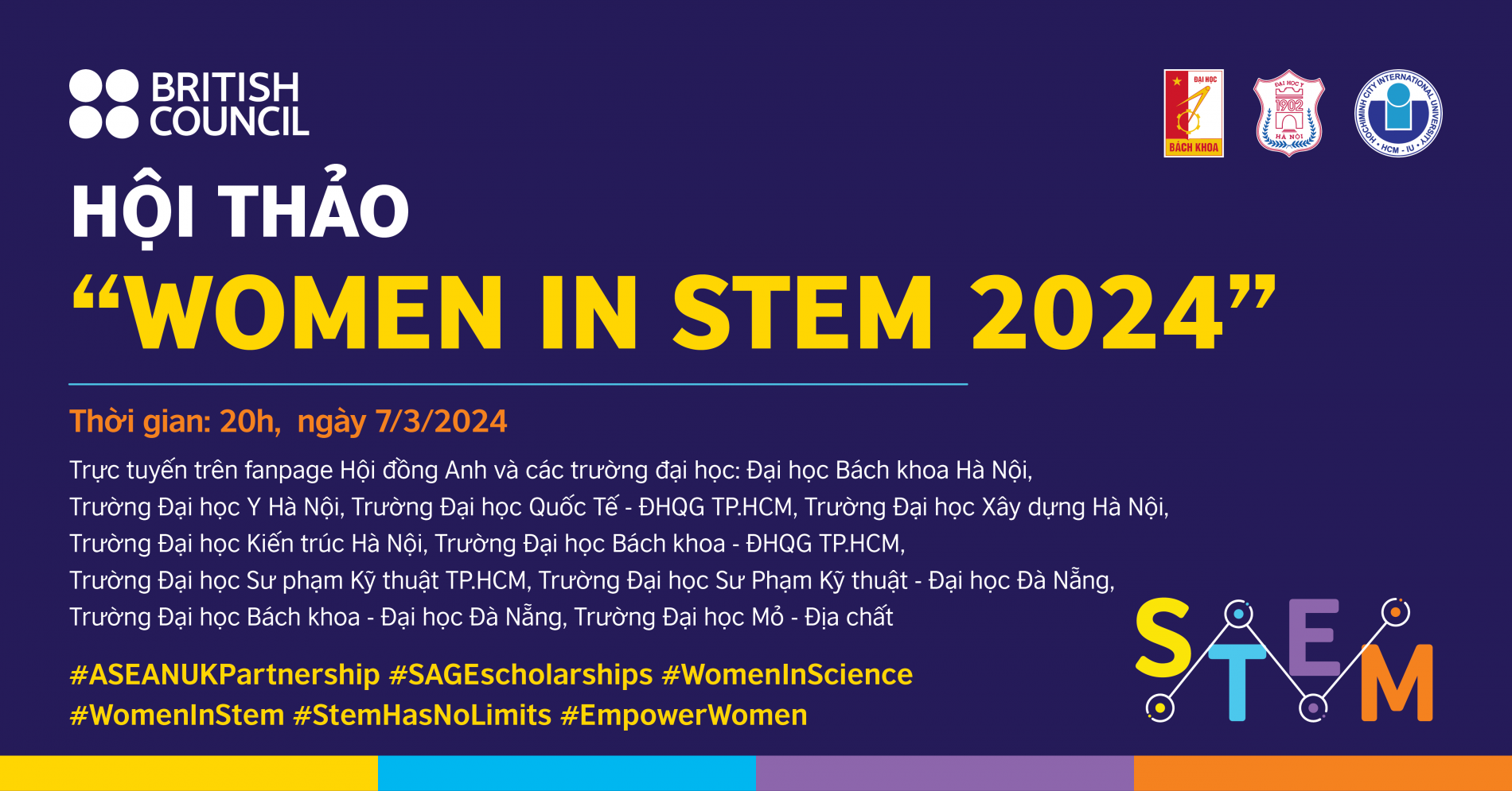 Hội thảo trực truyến "Women In Stem 2024"