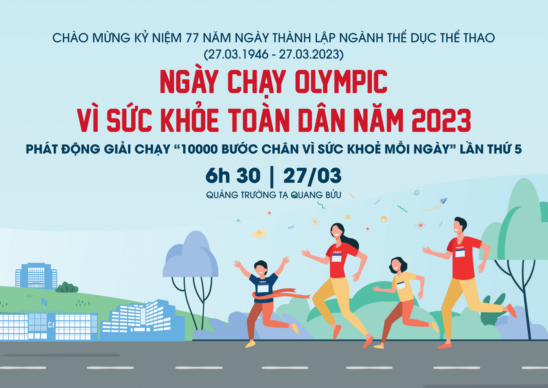 NGÀY CHẠY OLYMPIC VÌ SỨC KHOẺ TOÀN DÂN 2023